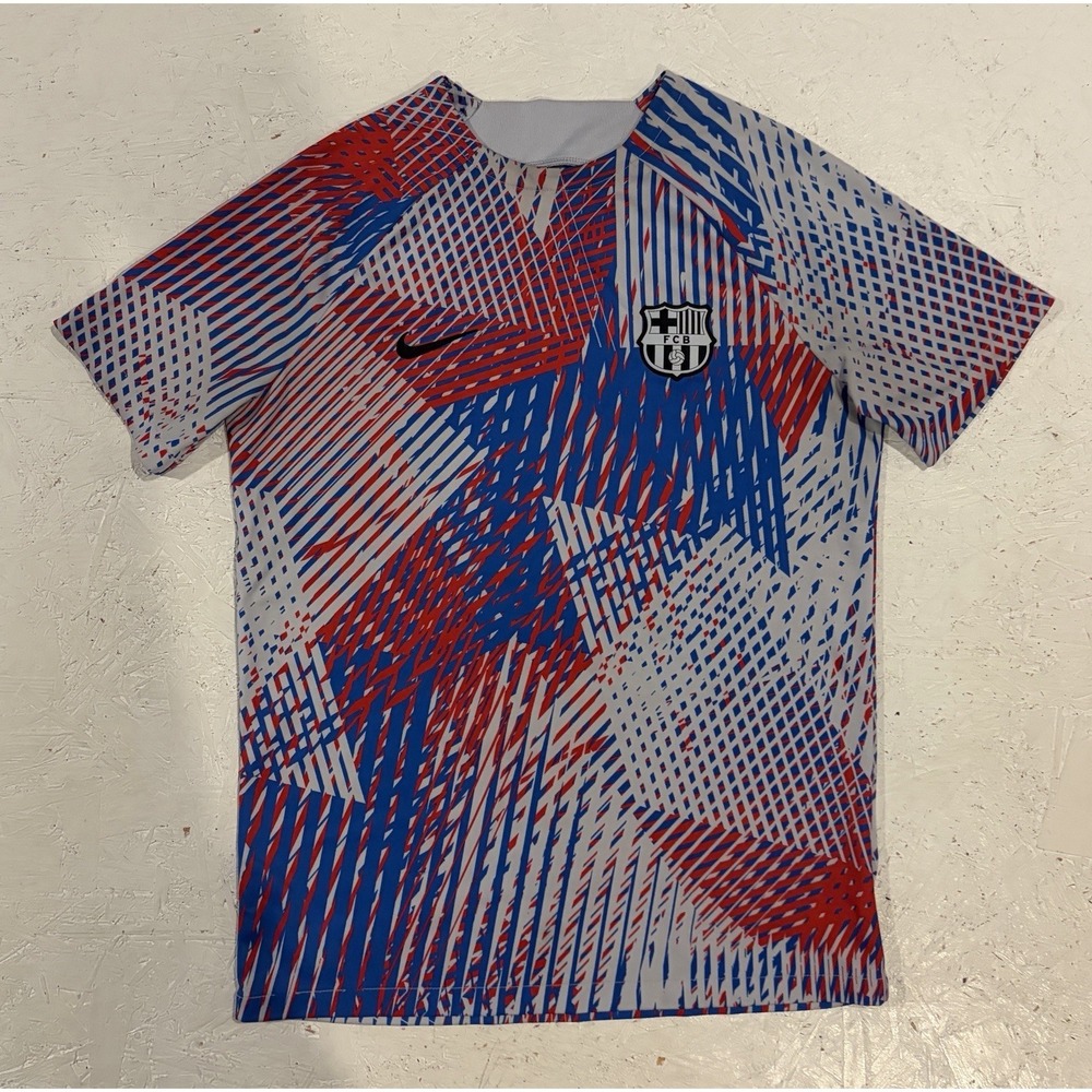 Nike FC Barcelona 2022-23 Champions League Pre Match Top Short Sleeve Mens‎ M